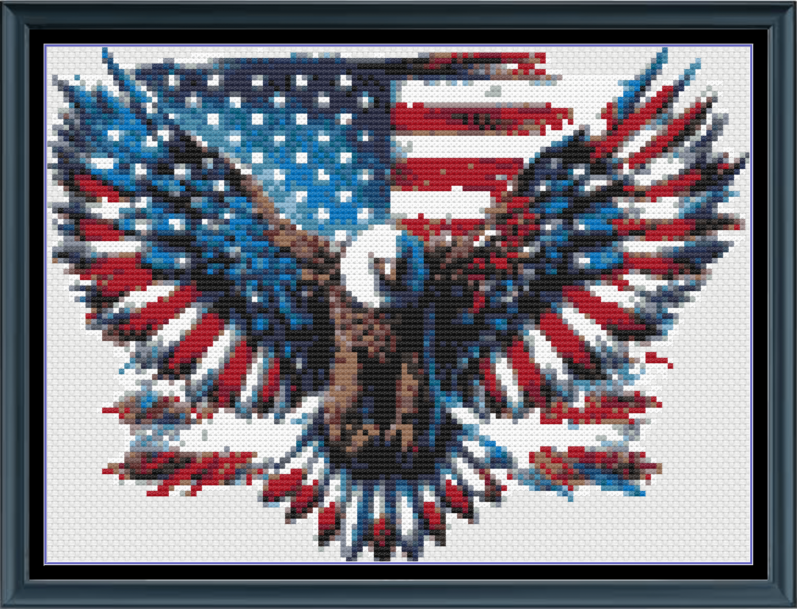 Stitching Jules Design Cross Stitch Pattern Mini Patriotic Eagle
